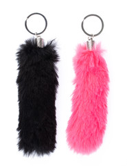 tassel tail a key chain isolated on a white background