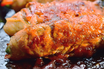 豚肉のロール巻