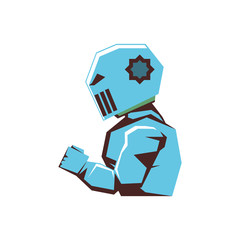 robot video game isolated icon