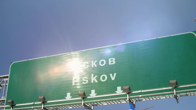 Airplane Landing Pskov