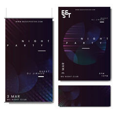 Naklejka premium Promotional layout set