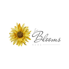 Sunflower blossom badge