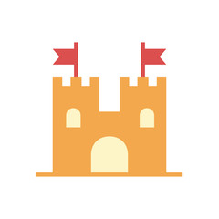 Silhouette icon castle