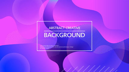 Modern shapeless abstraction on colorful vector background