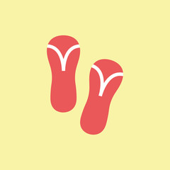 Silhouette icon slippers