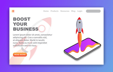 Boost Your Business Landing Page Template