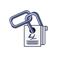 chain metal with document contract