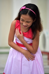 Youthful Asian Girl Laughing