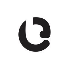 abstract letters bc geometric simple logo