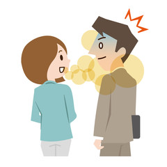 口臭の強い女性