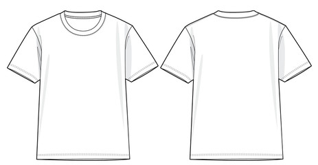 vector illustration of tshirts