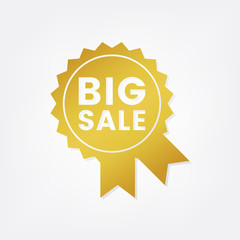 Gold price sticker illustration