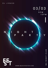 Event poster layout illustration