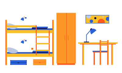 Hostel, mini-hotel. Interior room