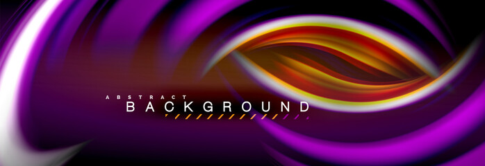Blurred fluid colors background, abstract waves lines, mixing colours with light effects on light backdrop. Vector artistic illustration for presentation, app wallpaper, banner or posters
