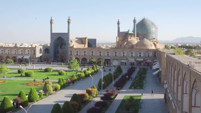 View of Shah Mosque (Imam Mosque) in Naqsh-e Jahan Square