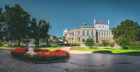Theater Square in Odessa, Ukraine