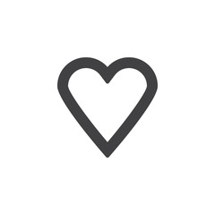 Heart vector icon. filled flat sign for mobile concept and web design. Love heart simple solid icon. Valentines day symbol, logo illustration. Pixel perfect vector graphics