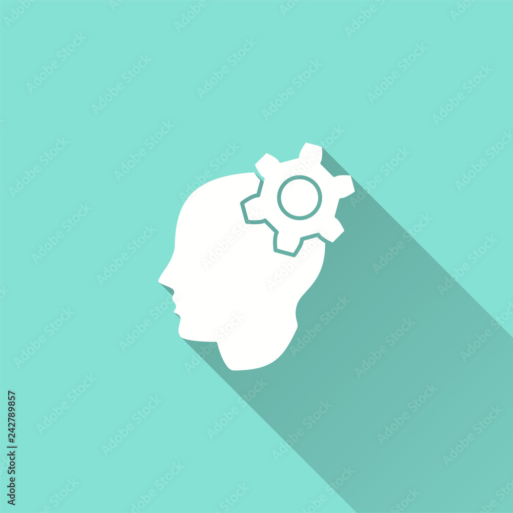 Poster brainstorm - vector icon for graphic and web design.