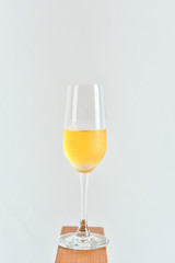champagne glass with clear background