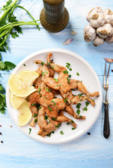 Fried frog legs