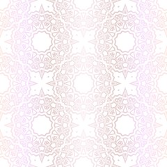 Pastel color Seamless Pattern With Floral Ornament. For Design, Wallpaper, Textile Industry. Vector