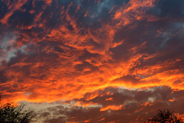 view of sky and cloud in the time  sunset