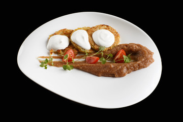 cream pate and cream cheese toasts