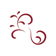 Ornament Cute and Romantic. Vector Illustration.