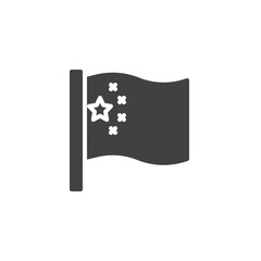 Flag of China vector icon. filled flat sign for mobile concept and web design. China Flag simple solid icon. Symbol, logo illustration. Pixel perfect vector graphics
