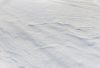 Texture of crusty snow. Winter background.