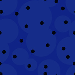 Polka dot seamless pattern. The shapes of large and small dots. Geometric background. Can be used for wallpaper, textile, invitation card, web page background.
