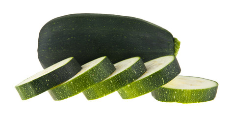 zucchini isolated on white background