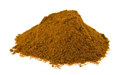 ground red pepper isolated on white background