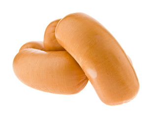 sausages isolated on white background