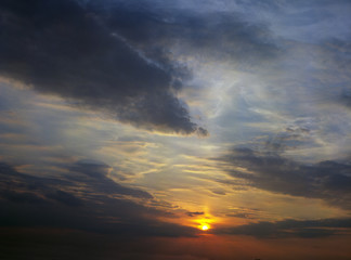 Fototapeta premium clouds, sky and sun