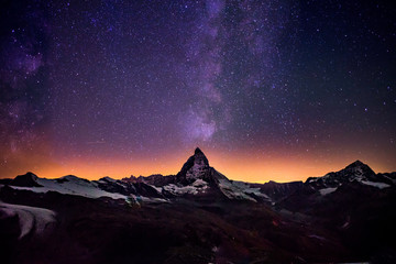 Matterhorn with Milky Way