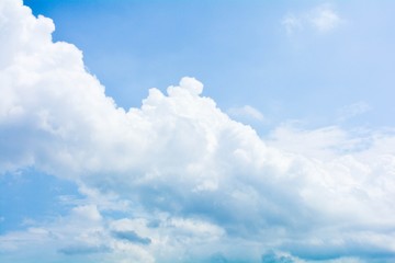Naklejka na ściany i meble blue sky with cloud in summer - background