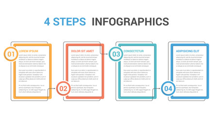 Infographic Template with 4 Steps