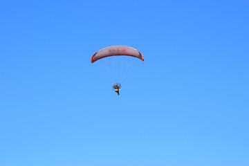 paraglider in the sky