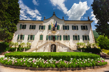 Fototapeta na wymiar Antique villa Mersi in Villazzano