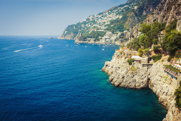 Amalfitan coast near Positano Italy