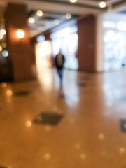 Bokeh in the store as an abstract background