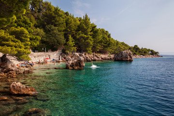 Obraz premium Croatia - Brela, Makarska Riviera, Dalmatia, Adriatic sea