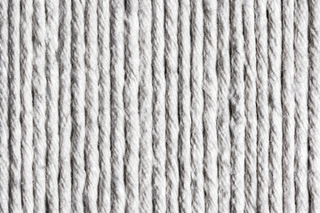 White cotton linen rope background. Parallel lines pattern.