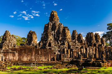 Bayon temple in Angkor Thom, Siem Reap, Cambodia.
