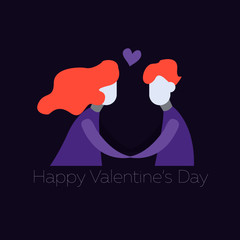 happy valentines day vector for web