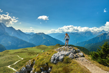 Mountains around Madonna di Campiglio Madonna di Campiglio in the summertime, Italy,Northern &...