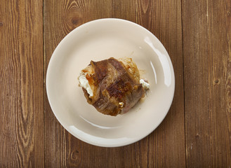 Bacon Wrapped Goat Cheese Stuffed Chicken Breasts