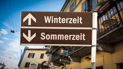 Schild 384 - Winterzeit